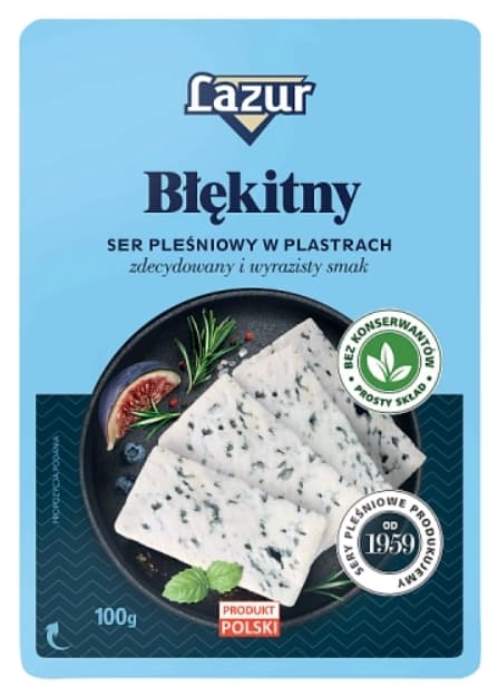 LAZUR BLEKITNY Ser plesniowy w plastrach. 52,90 zl/kg
