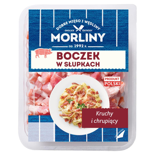 MORLINY Boczek w slupkach. 53,00 zl/kg