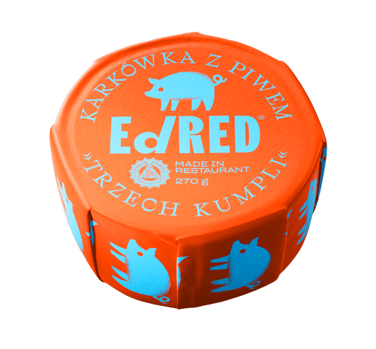 ED RED Konserwa karkowka z piwem "Trzech Kumpli". 101,07 zl/kg